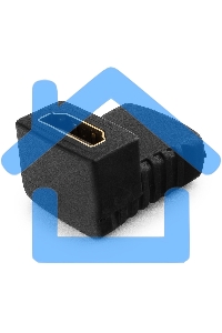 Переходник Gembird Переходник HDMI-HDMI 19F/19F, угловой, золотые разъемы, пакет A-HDMI-FFL