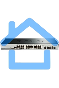 Коммутатор управляемый стекируемый D-Link DGS-1510-28XMP/A1A SmartPro с 24 портами 10/100/1000Base-T с поддержкой РоЕ и 4 портами 10G Base-X SFP+