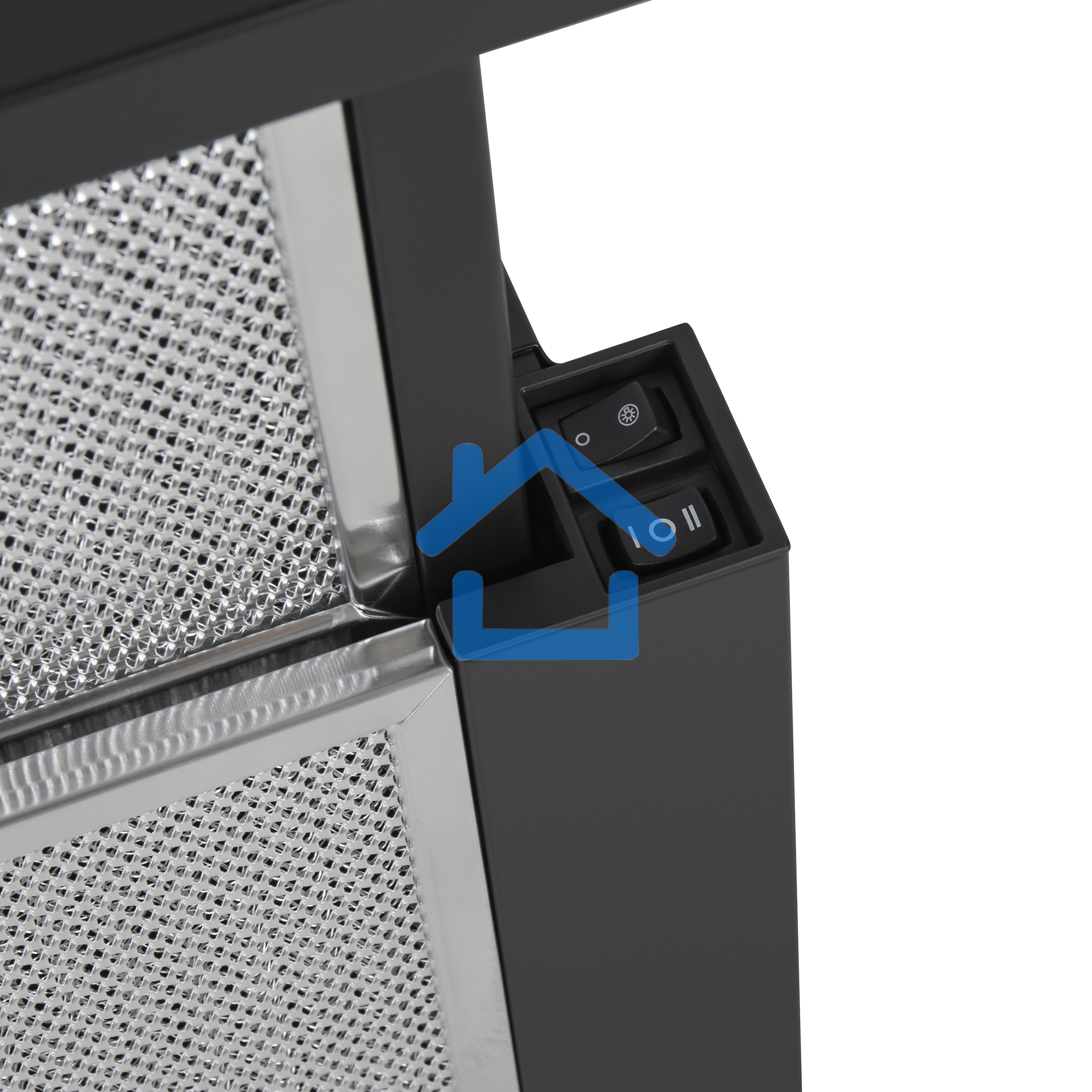 Вытяжка встраиваемая Maunfeld VS Light 50 черный, 50 см, 520 куб. м/ч, 56 дБ