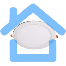 Светильник светодиодный ультратонкий встраив. PPL-R 15Вт 4000К IP40 WH d190мм круглый Jazzway 5008588A