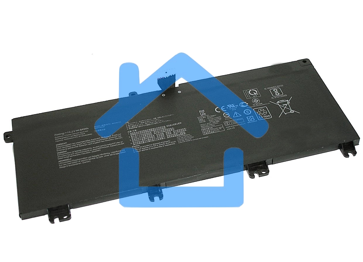 Аккумуляторная батарея для ноутбука Asus GL703VD FX705GM (B41N1711) 15.2V 64Wh черный