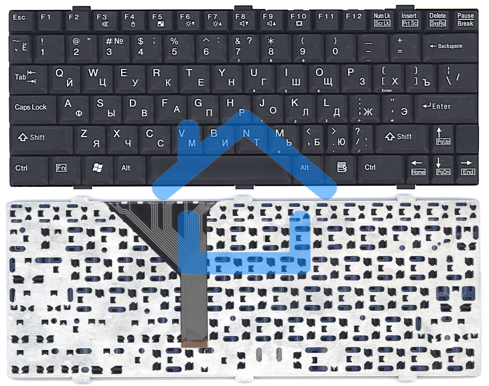 Клавиатура для ноутбука Fujitsu LifeBook P7010 черная