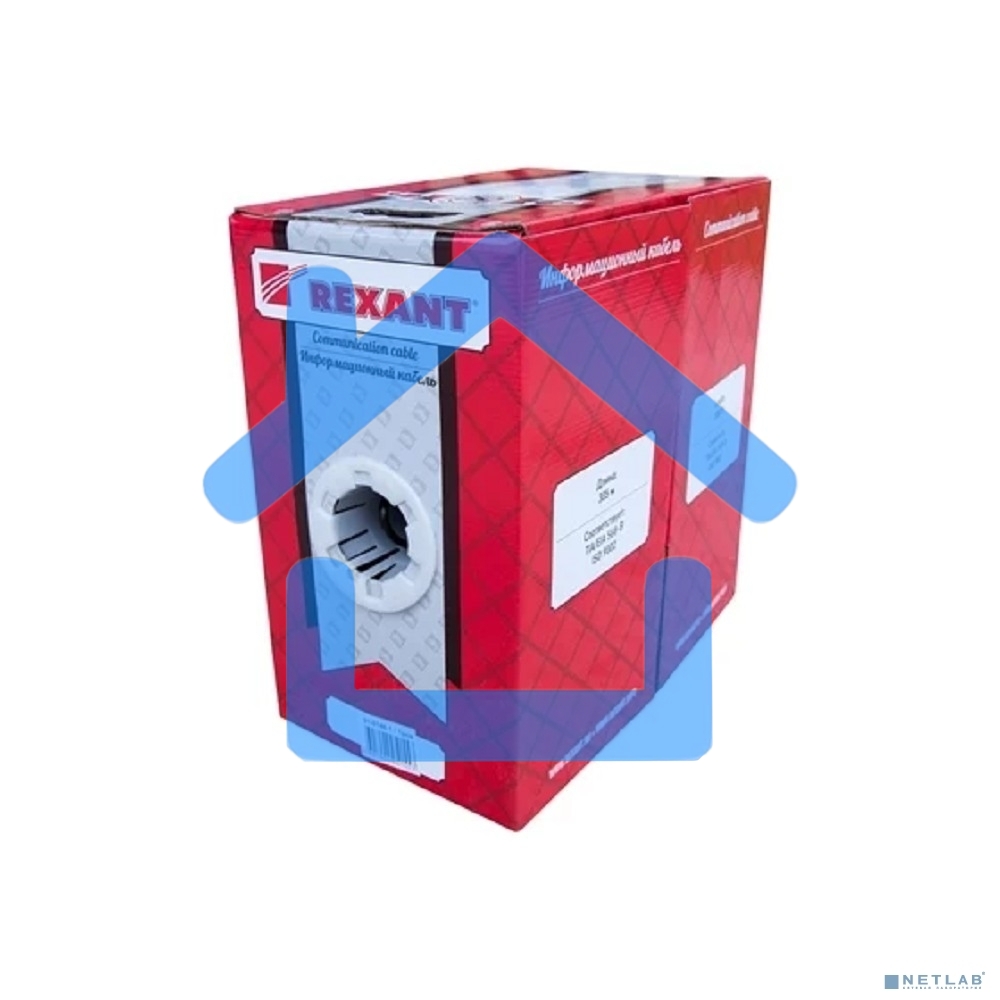 Кабель витая пара Rexant FTP 4PR 24AWG, CAT5e наружный (OUTDOOR) (бухта 305м) (в коробке)