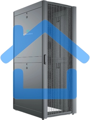 Шкаф серверный C3 Solutions (C3.RF2401) напольный 24U 600x1050мм пер.дв.перфор. 2 бок.пан. направл.под закл.гайки 1500кг черный 1182мм металл