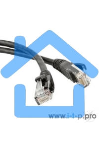 Патч-корд Hyperline F/UTP, экранированный, Cat.5е, LSZH, 5 м, черный PC-LPM-STP-RJ45-RJ45-C5e-5M-LSZH-BK