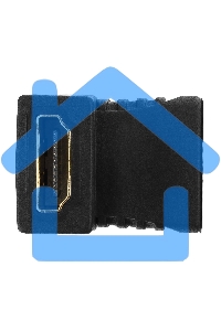 Переходник Gembird Переходник HDMI-HDMI 19F/19F, угловой, золотые разъемы, пакет A-HDMI-FFL