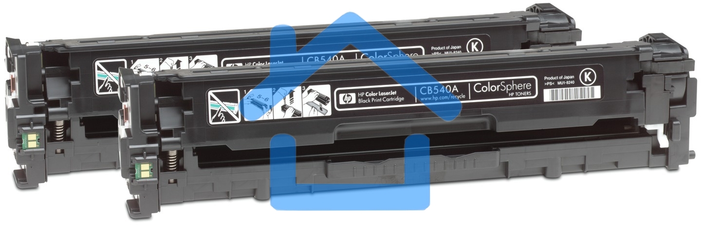 Картридж лазерный HP CB540AD черный двойная упаковка для CLJ CP1215/CP1515/CP1518 2 х 2200стр.