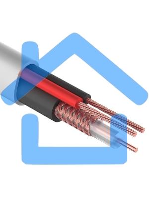 Кабель КВК-В-2+2x0,75 мм² (Cu/Cu) белый (бухта 200 м) Rexant