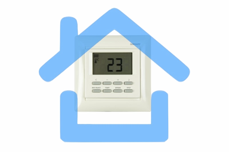 Терморегулятор программируемый Rexant RX-527H, бежевый, совместим с Legrand серии Valena