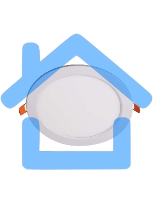 Светильник светодиодный ультратонкий встраив. PPL-R 12Вт 6500К IP40 WH d170мм круглый Jazzway 5008564A