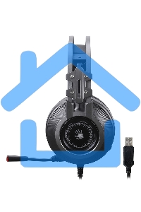 Наушники с микрофоном A4Tech Bloody J527 серый 2м мониторные USB оголовье (J527)