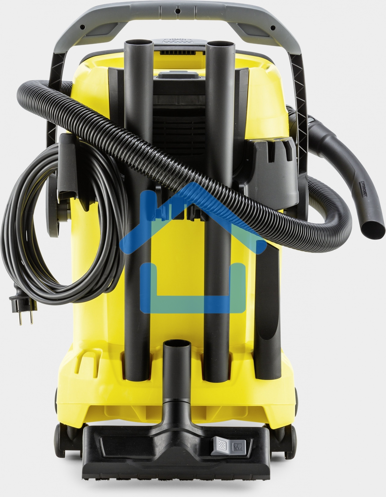 Строительный пылесос Karcher WD 5 V-25/5/22 желтый, 1100 Вт, уборка сухая/сбор воды, пылесборник мешок/контейнер, 25 л