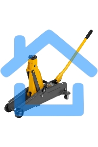 Домкрат гидравлический подкатной Denzel, 2 т, 135-385 мм 51230