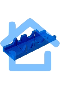 Стусло Сибртех 295 х 65 мм, пластиковое, 3 угла для запила