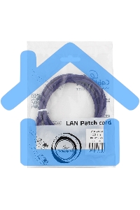 Патч-корд UTP Cablexpert кат.5e, 1м, литой, многожильный, фиолетовый