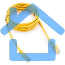 Патч-корд UTP Cablexpert кат.5e, 3м, литой, многожильный (желтый)