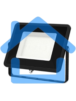 Прожектор светодиодный Gauss Qplus 200Вт 6500К 24000лм IP65 графит. сер. 1/2