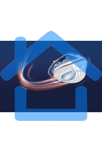 Утюг Tefal FV5715E0, 2200Вт, голубой/белый