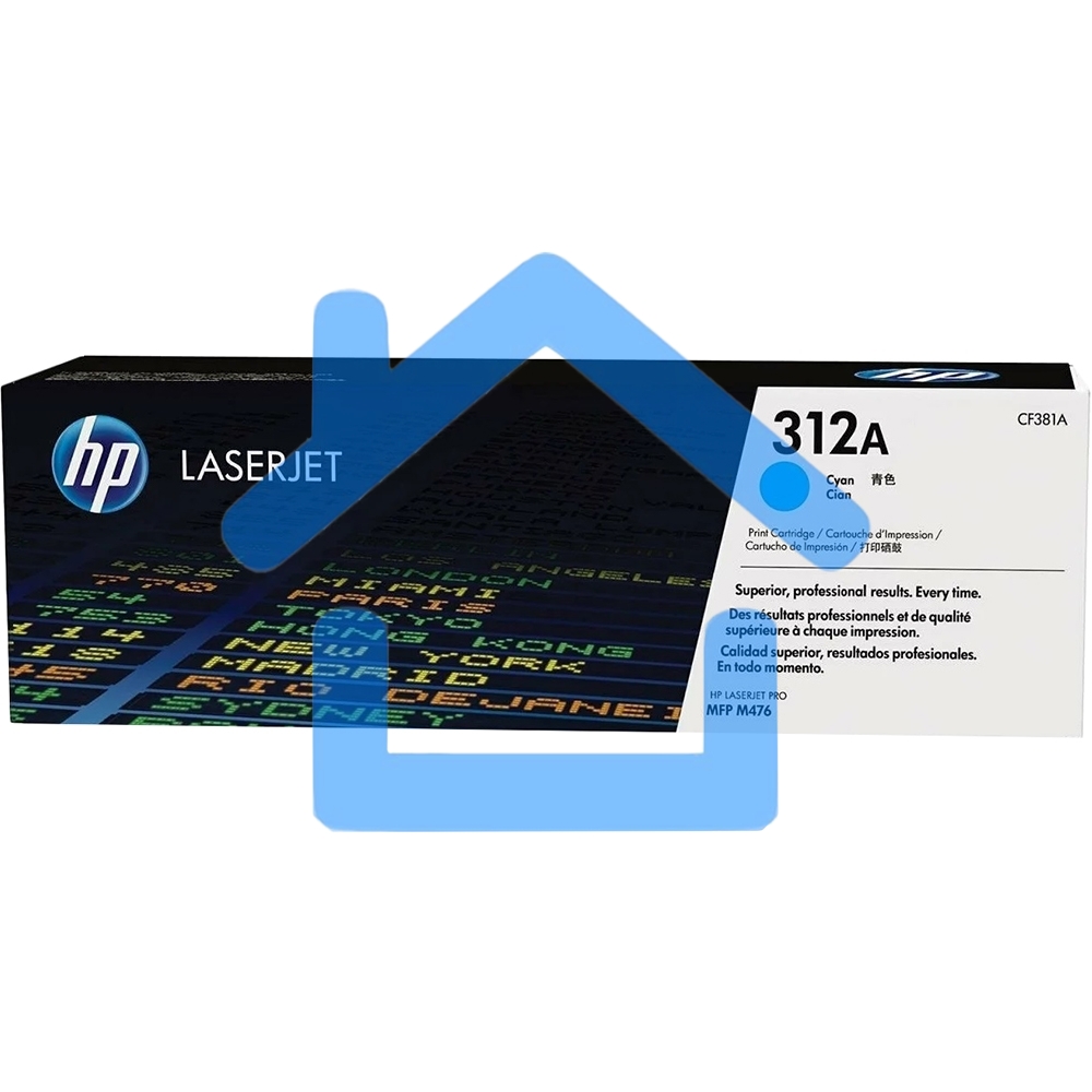 Тонер Картридж HP 312A CF381A голубой для HP CLJ Pro M476 (2400стр.)