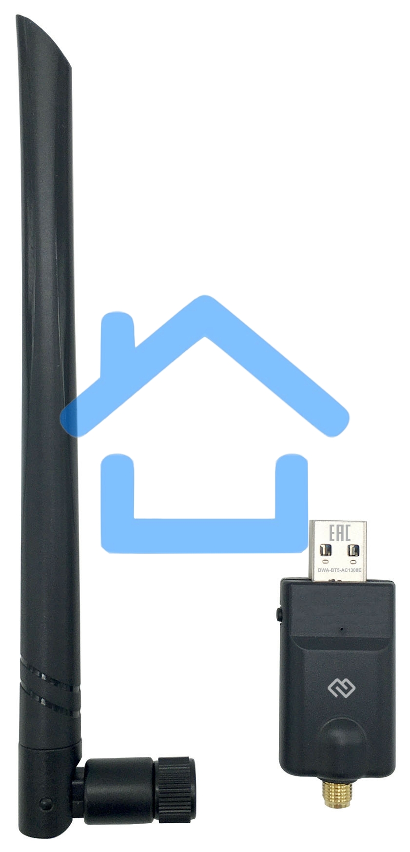 Сетевой адаптер WiFi + Bluetooth Digma DWA-BT5-AC1300E AC1300 USB 3.0 (ант.внеш.съем) 1ант. (упак.:1шт)