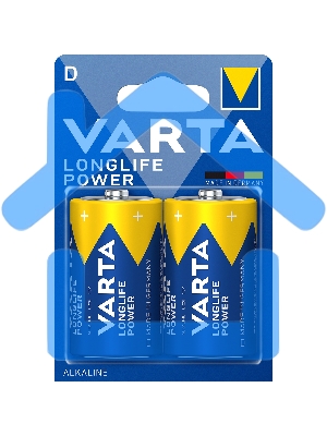 Батарейка VARTA LONGL. POWER D бл. 2
