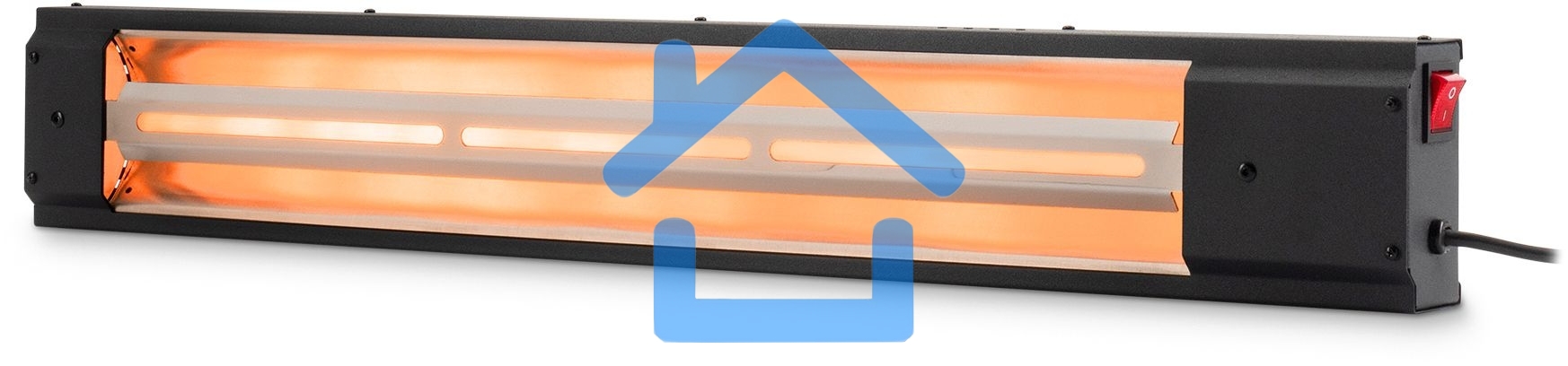 Обогреватель инфракрасный Starwind SHIRC-1010, черный, кварцевый, 1000 Вт, 18 м2