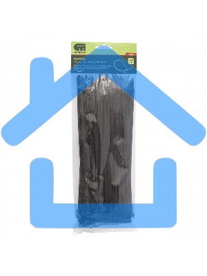 Хомуты, 250 х 4,8 мм, пластиковые, черные, 100 шт. Сибртех