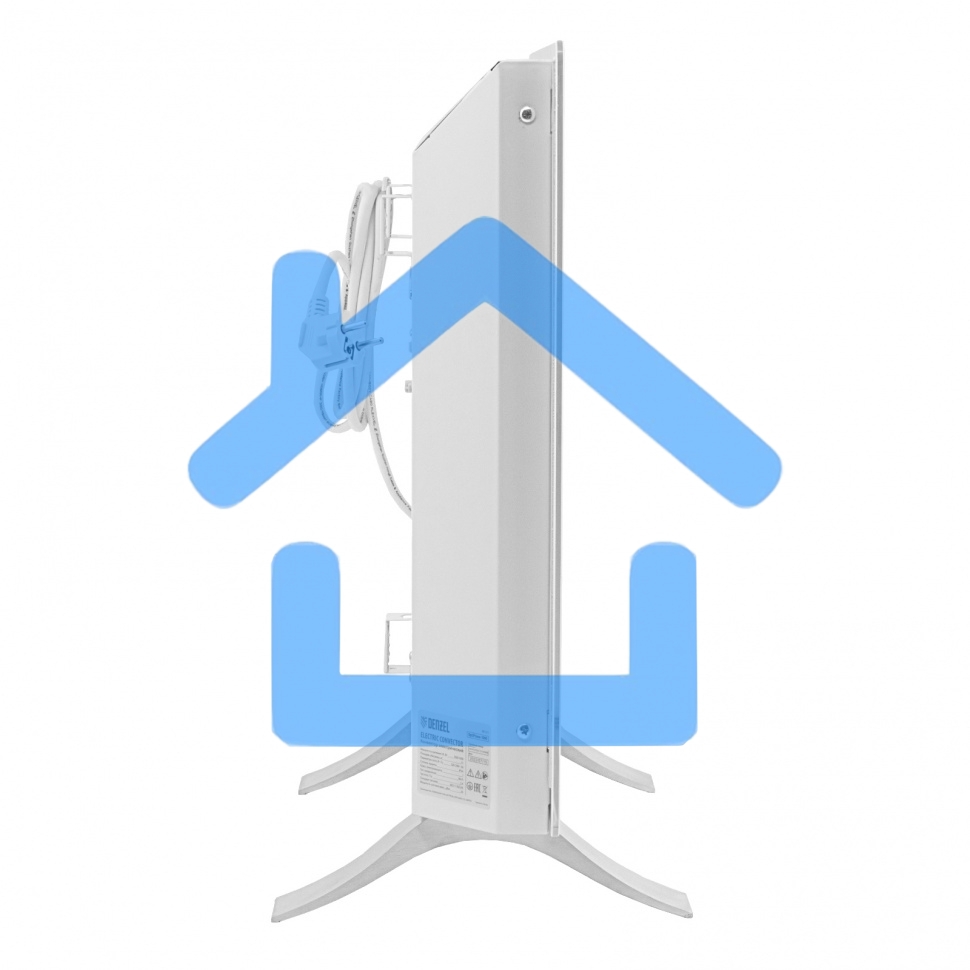 Конвектор Denzel OptiPrime-1500 белый, 1500 Вт, 20 м2, термостат, дисплей, WiFi