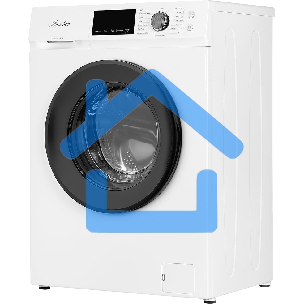 Стиральная машина Monsher MWM 450 Blanc белая, загрузка фронтальная 7кг, 1200 об/мин., класс: A+++