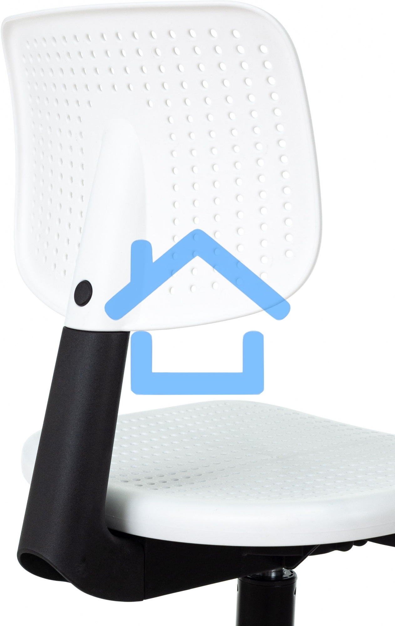 Кресло детское Бюрократ CH 200 белый пластик крестов. пластик