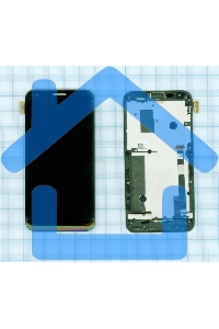 Дисплей для Asus PadFone 2 A68, черный с рамкой