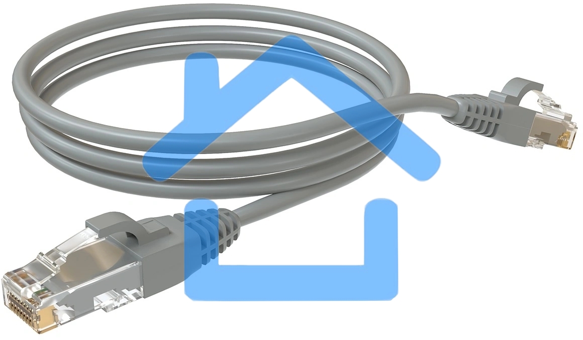 Патч-корд Sysmatrix PC 4545.5EU26.2LSZHGY U/UTP RJ-45 вил.-вилка RJ-45 кат.5E 2м серый LSZH