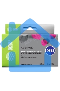 Картридж струйный Cactus CS-EPT0553 пурпурный (10 мл) для Epson Stylus RX520/Stylus Photo R240