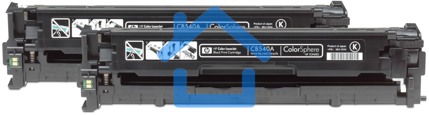 Картридж лазерный HP CB540AD черный двойная упаковка для CLJ CP1215/CP1515/CP1518 2 х 2200стр.
