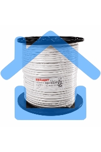 Кабель КВК-В-2+2x0,75 мм² (Cu/Cu) белый (бухта 200 м) Rexant