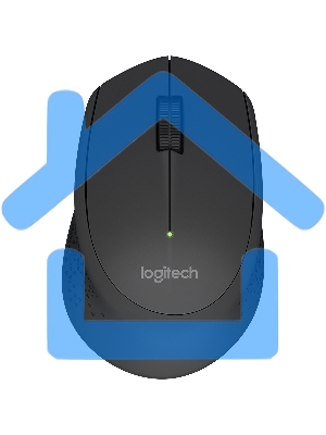 Мышь беспроводная Logitech M280 черный, 1000 dpi, радиоканал, USB, кнопки - 3