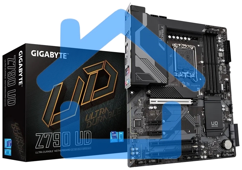 Материнская плата Gigabyte Z790 UD, LGA 1700, Intel Z790, 4xDDR5, 6xSATA, 3xM.2, 1xPCI-E 5.0 x16, 1xPCI-E 4.0 x4, 1xPCI-E 3.0 x1, 1xHDMI, 1xDP, 1x 2.5Gb LAN, 4xUSB-A 2.0, 4xUSB-A 3.2 Gen 1, 1xUSB-A 3.2 Gen 2, 1xUSB-C 3.2 Gen 2x2, 7.1, ATX