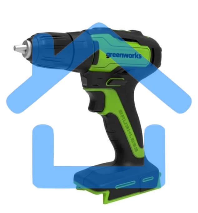 Дрель-шуруповерт GREENWORKS 3704007UA, Аккумуляторная, 24В