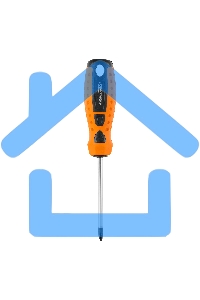 Отвертка SPARTA 11777point ph1х75мм crv 2-х компонентная рукоятка