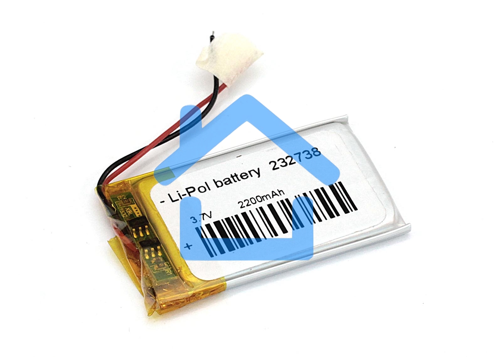 Аккумулятор Li-Pol (батарея) 2.3*27*38мм 2pin 3.7V/220mAh
