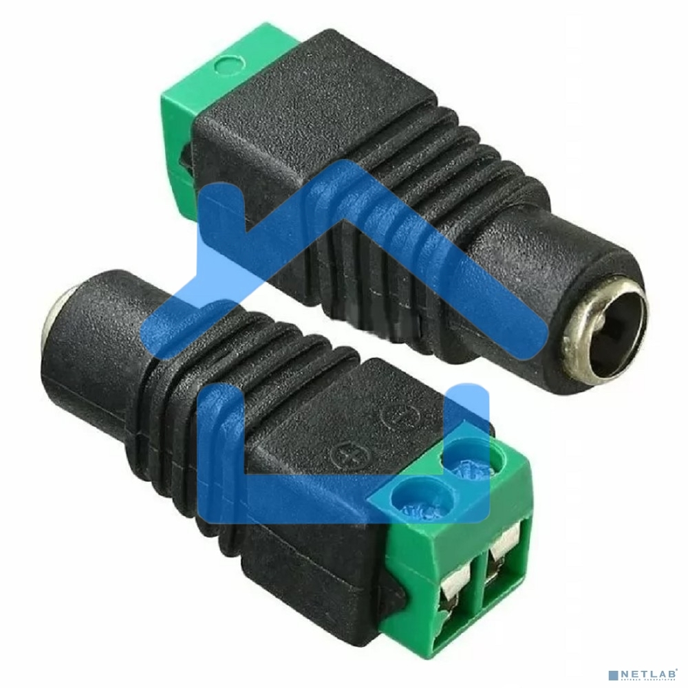 Разъем питания гнездо 2.1х5.5 мм с клеммной колодкой PROconnect