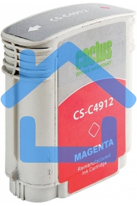 Картридж струйный Cactus CS-C4912 №82 пурпурный (72 ml) для HP Design Jet 500/800C