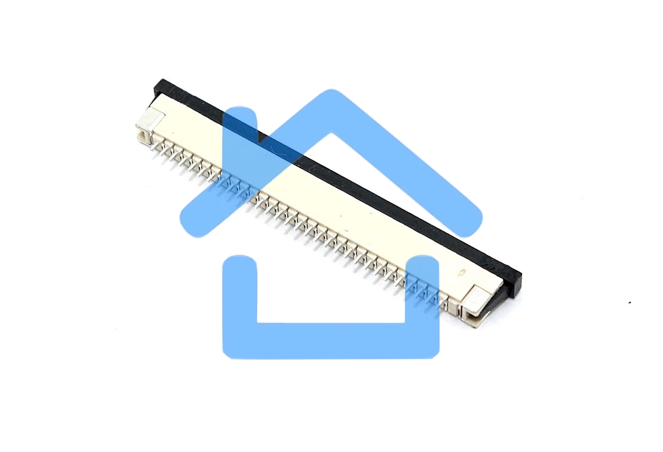 Разъем FPC Half Coverage Top Contact 1.0K-BS-30PWB 30 pin высота 2мм шаг 1мм
