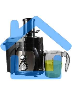 Соковыжималка Kelli KL-5091 центробежная. Мощность 1100 Вт, питание 220-240В, 50Гц, металлический корпус и фильтр, объем резервуара сока 1л., 2 скорости + импульный режим, широка я загрузочная горловина - 75мм, объем контейнера для жмыха 1л, функция 