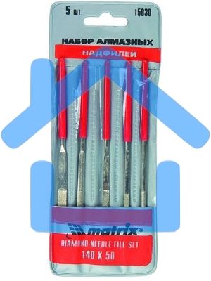 Набор надфилей Matrix алмазных 140х50х3 5шт