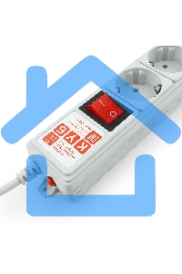 Сетевой фильтр Power Cube B, 3.0м, 5+1 розетка, серый