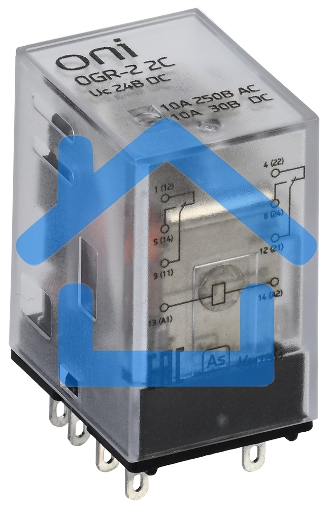 Реле общего назначения OGR-2 2C 24В DC ONI OGR-2-2C-DC24V