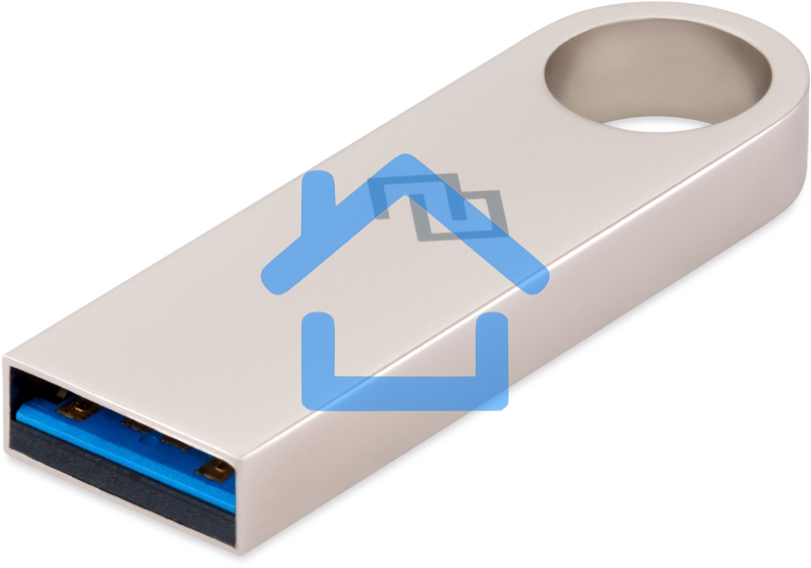 Флешка USB R/W Digma R/W 128Gb DRIVE3 DGFUL128A30SR USB3.0 серебристый