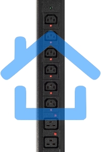 Блок распределения питания Powercom PDU-32AV24-18C3-6C9-3P верт.размещ. 18xC13 6xC19 3x32A IEC 60309 2м