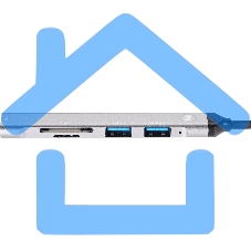 USB концентратор TypeC+adapter-->USB3.0+2USB2,0+SD+TF, VCOM